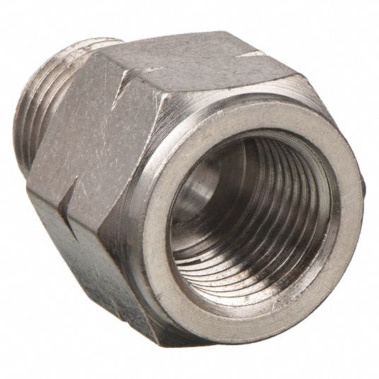 Nickel-Plated Brass, 1/4 in x 1/4 in Fitting Pipe Size, Adapter