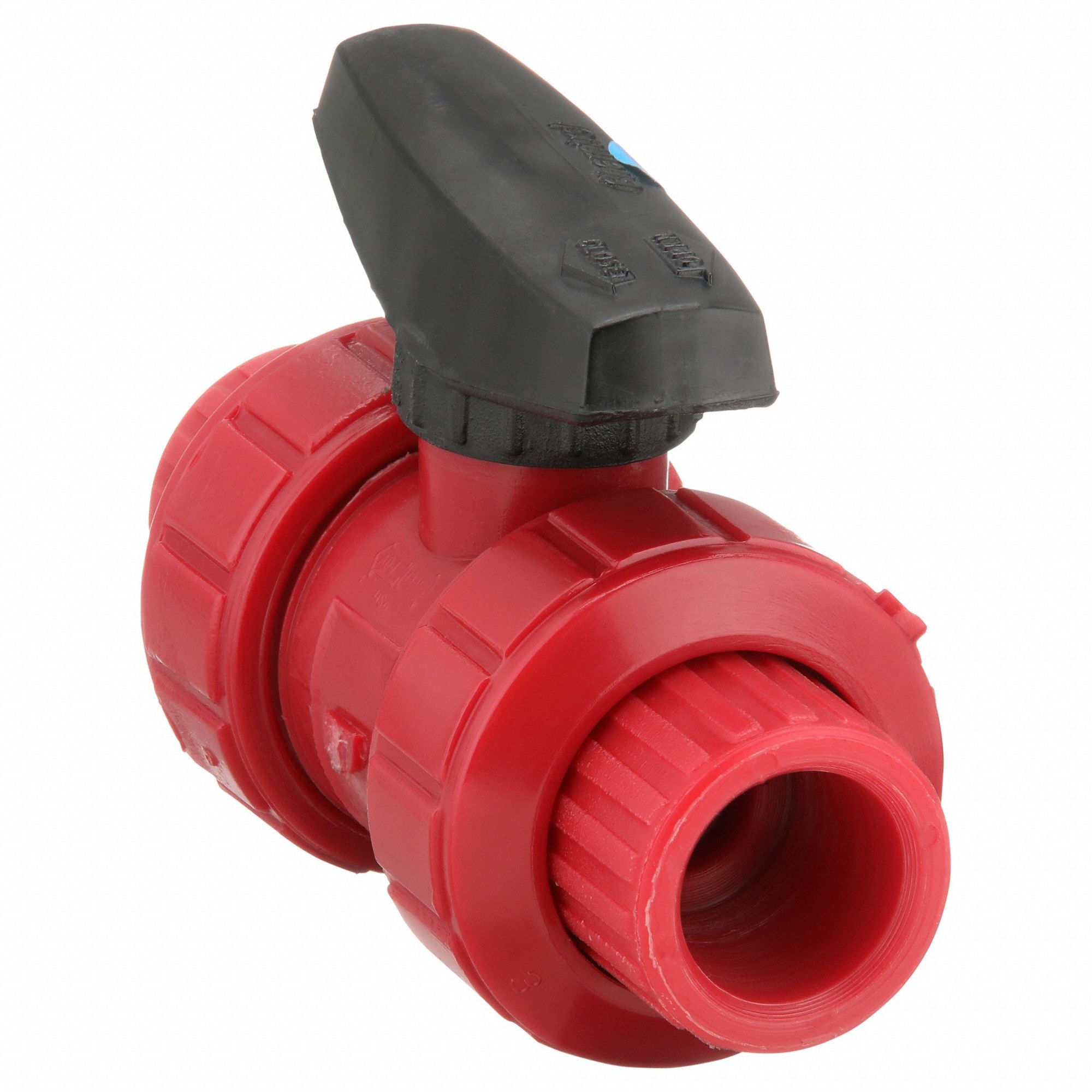 CHEMTROL, 1/2 in, PVDF, Manual Two-Way Ball Valve - 1CRT4|S65TB-V 1/2 ...