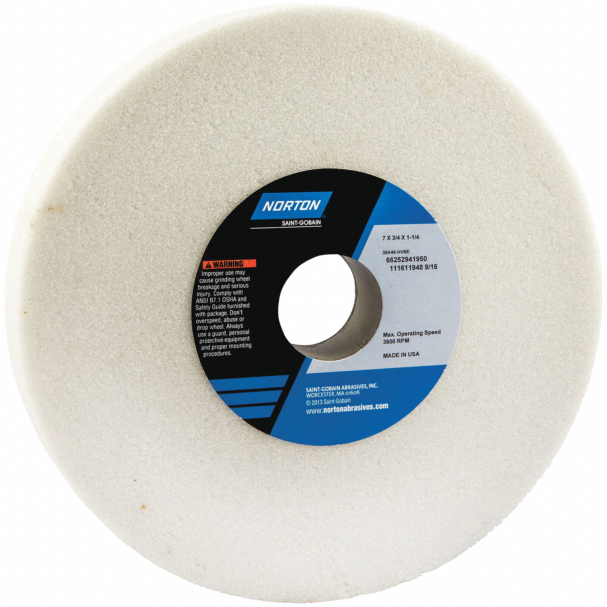 STRAIGHT GRINDING WHEEL,46 GRIT,PK5