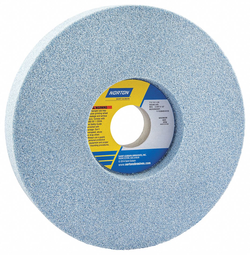 RECESSED GRINDING WHEEL, TYPE 5, 7 IN X 1 IN X 1¼ IN, 5SG46-JVS, 5 PK