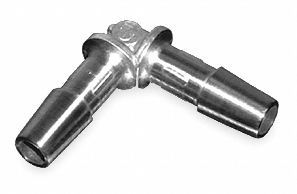 ELDON JAMES Barbed Elbow, 90 Degrees, 316L Stainless Steel, 3/4 in Barb