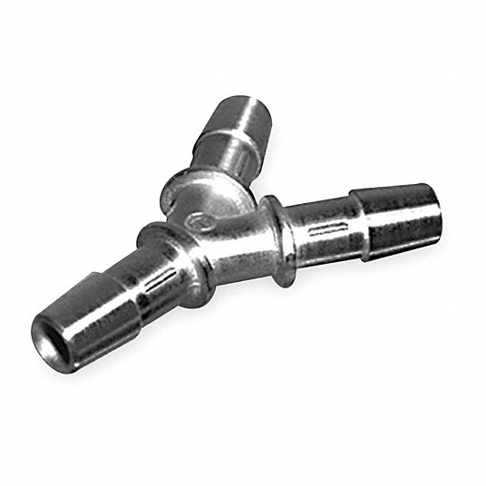 RT8-5SS Barbed Reducing Tee 316L Stainless Steel 1/2" in x 5/16" in Barb 1CVR9 