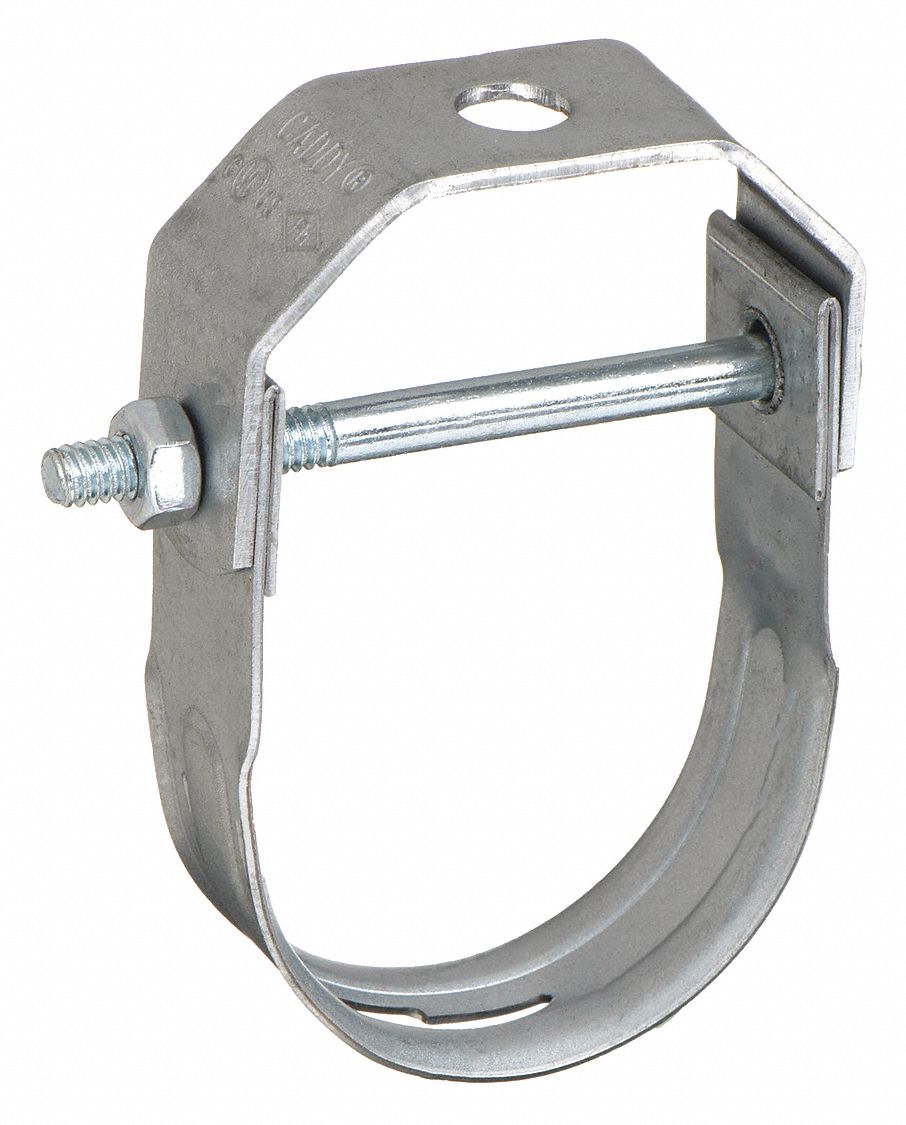 Electro-Galvanized Steel, For 2 in Pipe, Clevis Hanger - 1XJT9 ...