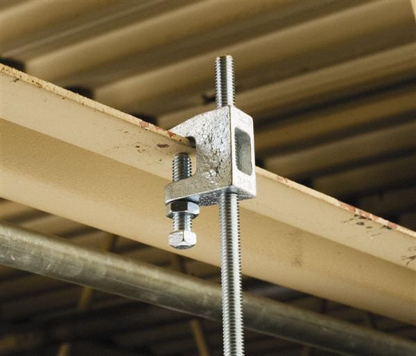 NVENT CADDY For 1/2 in Rod Size Beam Clamp, Cast Iron 1RUY43000050EG Grainger