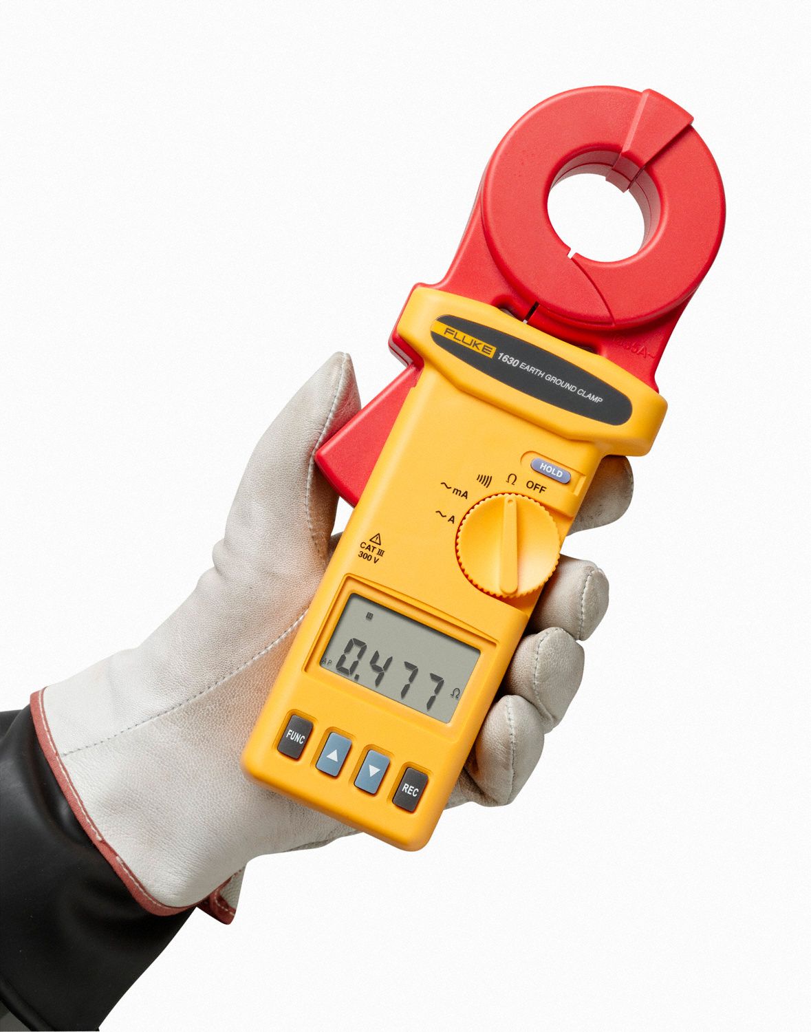 FLUKE Clamp On Earth Resistance Tester, 0.025 to 1500 ohm Ground