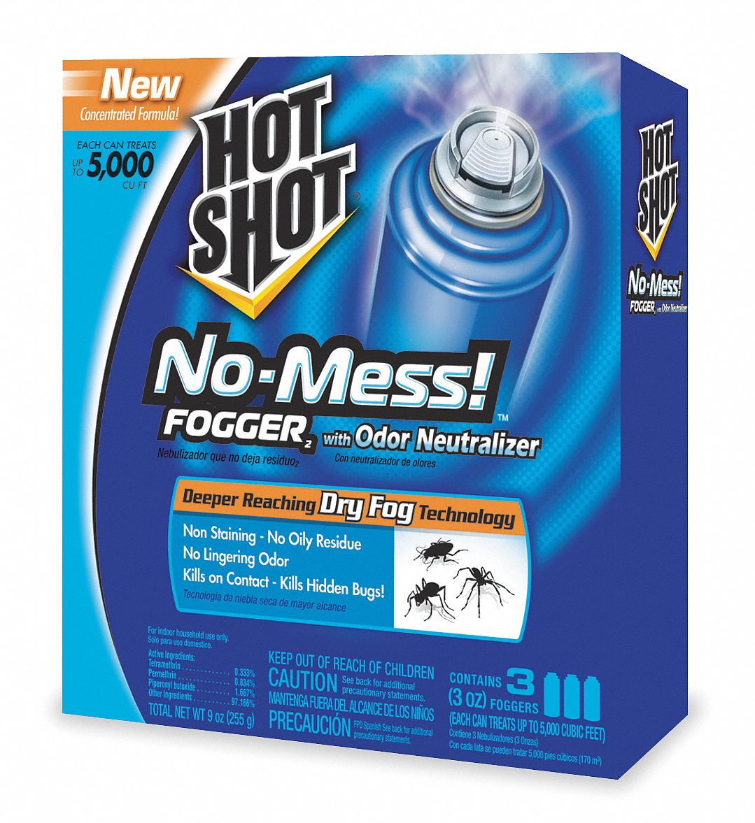 HOT SHOT Insecticide, Dry Fog, 3 oz., PK 3 - 1CWP2|HG-20175 - Grainger