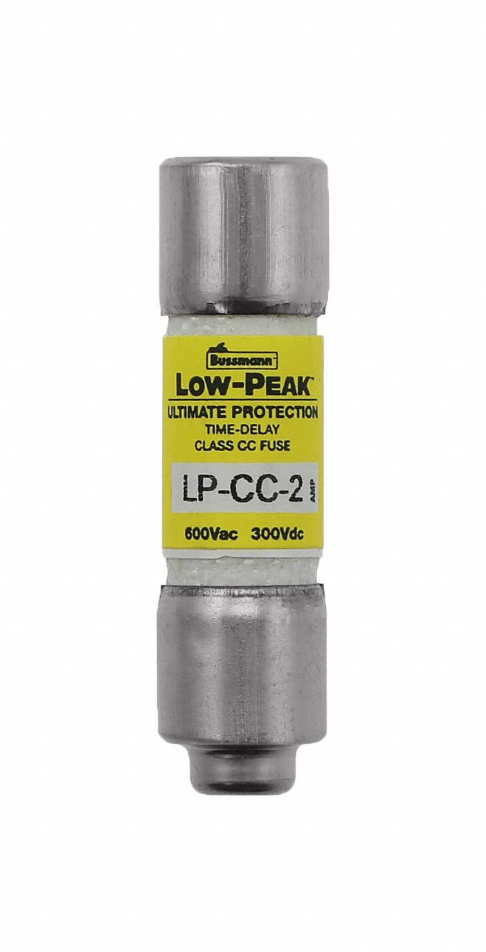 BUSSMANN, Time Delay, 2 A, UL Class CC Fuse 1CX49LPCC2 Grainger