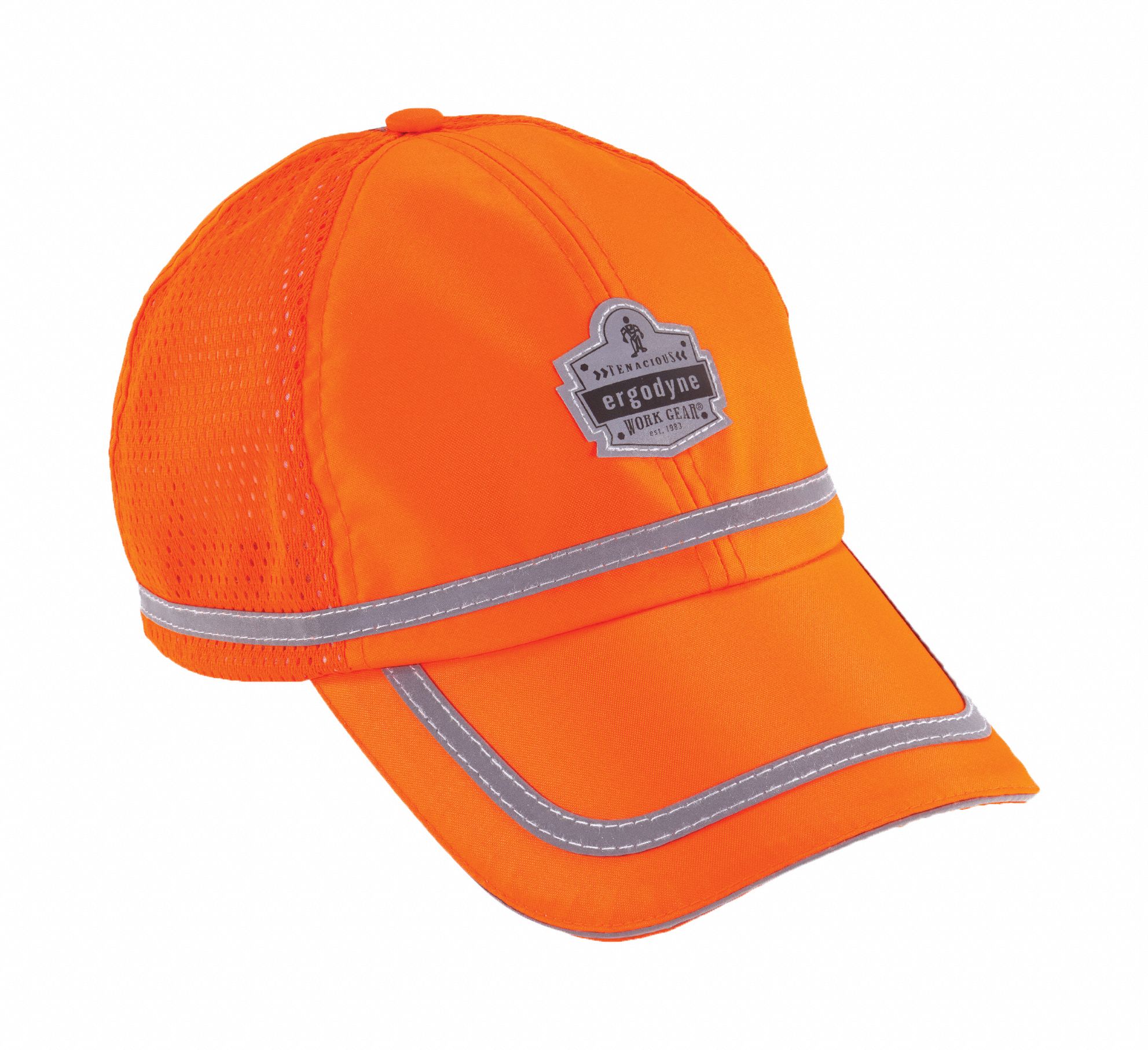 BASEBALL CAP, ORANGE, UNIVERSAL SIZE, POLYESTER, PINLOCK, HIGH-VISIBILITY