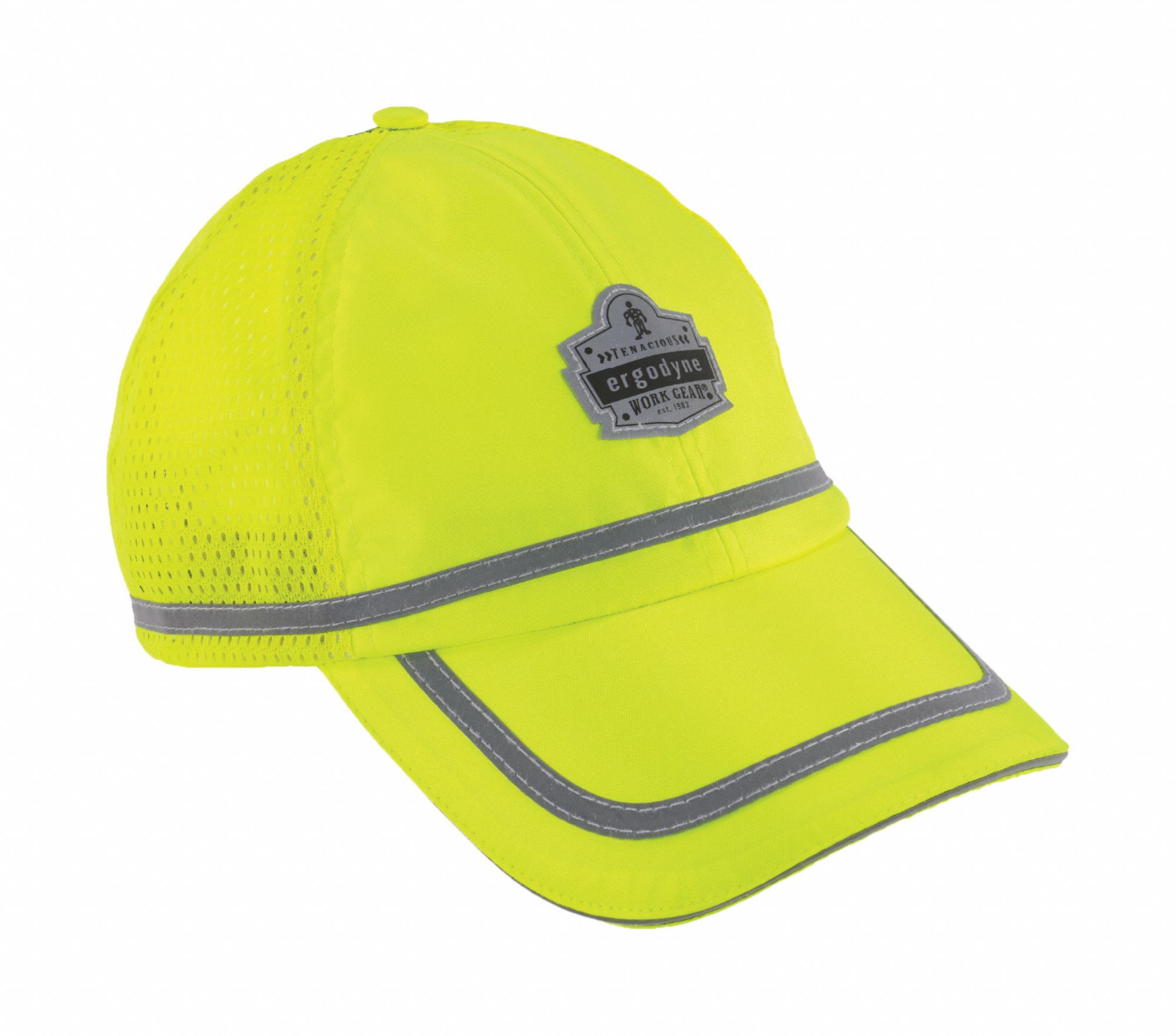 BASEBALL CAP, GREEN, UNIVERSAL SIZE, POLYESTER, PINLOCK, HI-VIS