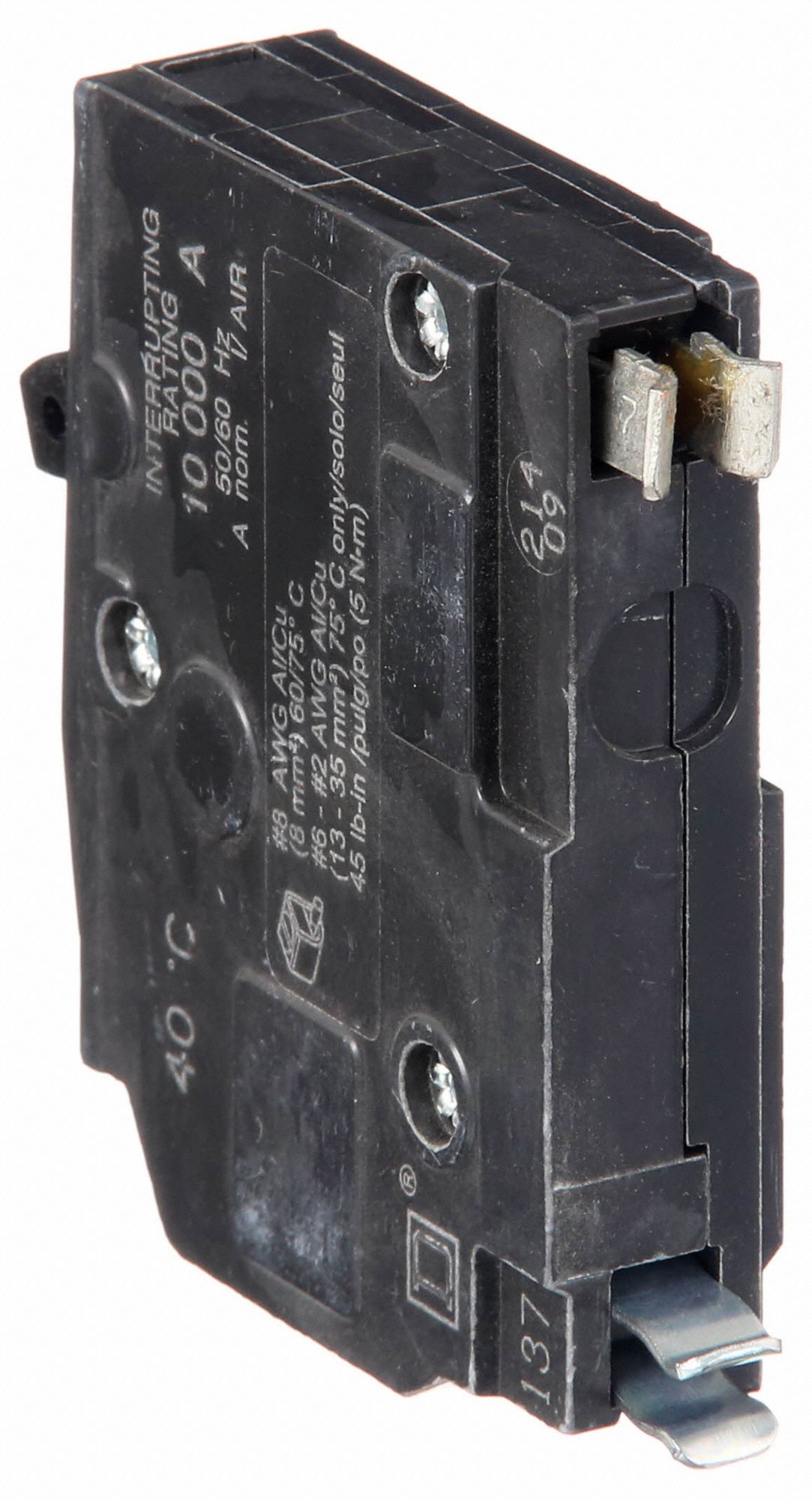 SQUARE D Miniature Circuit Breaker: 60 A, 120/240V AC, Single Phase ...