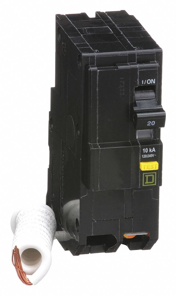 Square D Miniature Circuit Breaker, Amps 20 A - 1d304