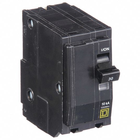 SQUARE D, 30 A, 120/240V AC, Miniature Circuit Breaker - 1D309|QO230HID ...