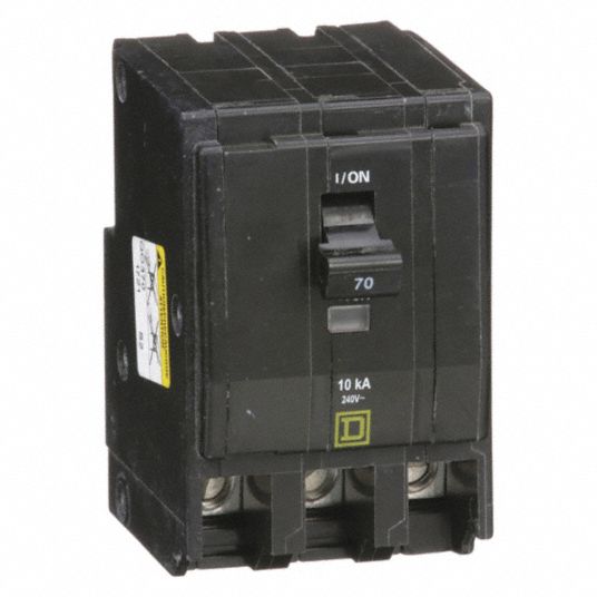 SQUARE D Miniature Circuit Breaker, Amps 70 A, Circuit Breaker Type