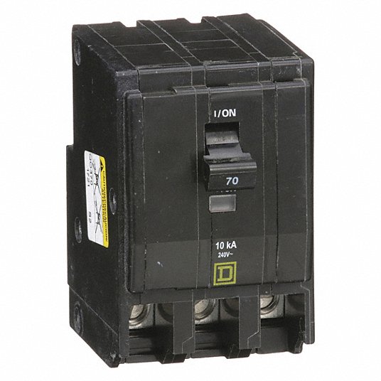 70 Amp 3-Pole Circuit Breaker For Use with QO Load Centers and NQOD Panelboards 
