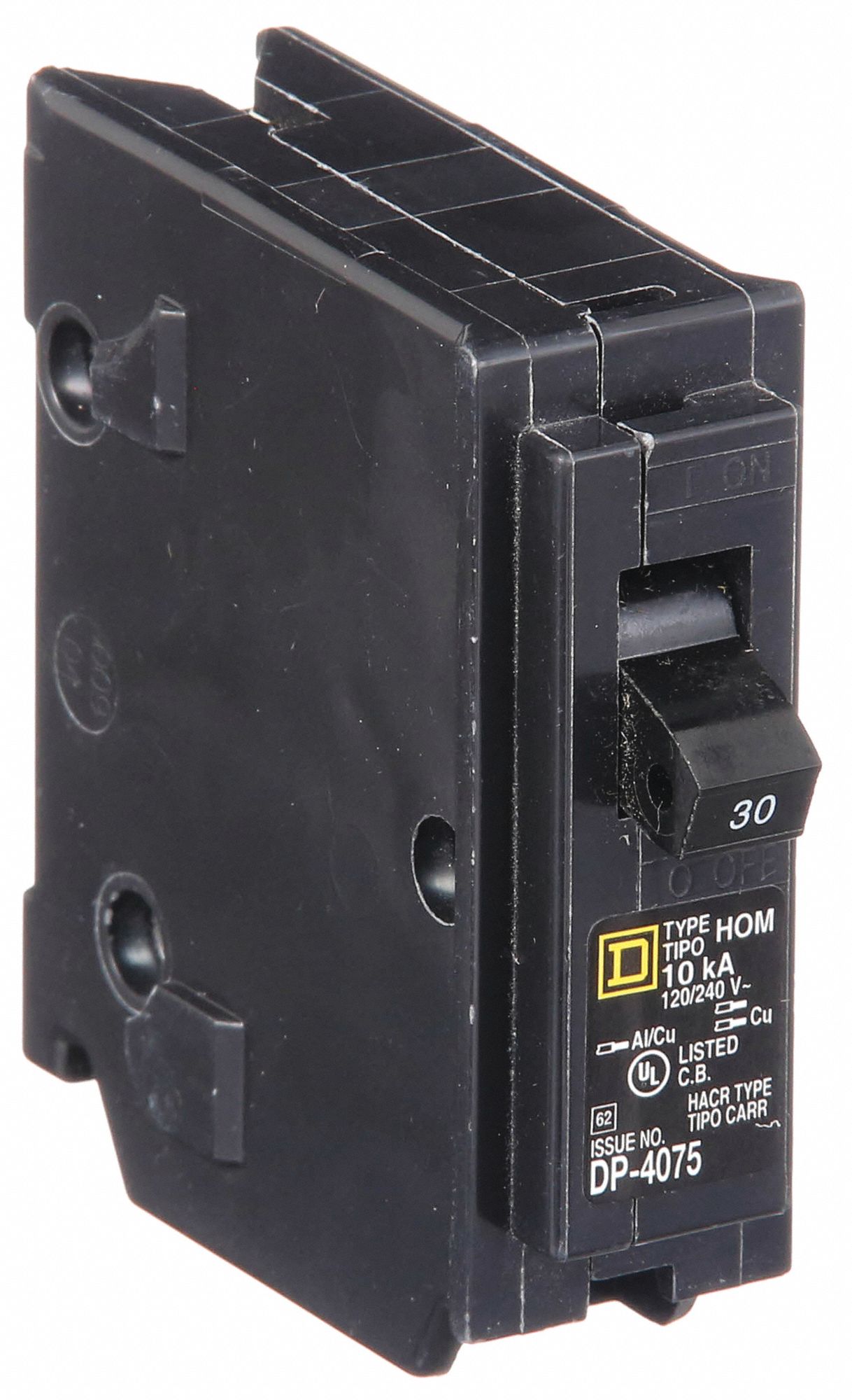 SQUARE D, 30 A, 120V AC, Miniature Circuit Breaker 1D344HOM130