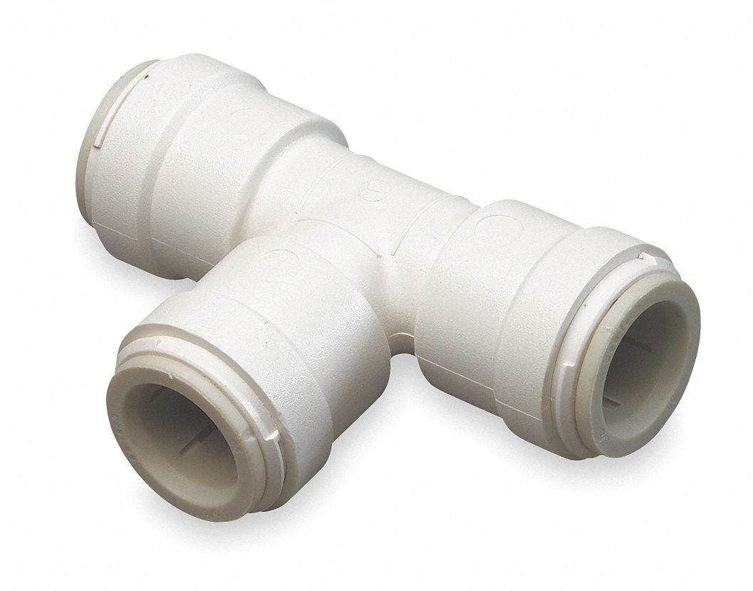 WATTS Union Tee, Tube Fitting Material Polysulfone, Fitting Connection ...