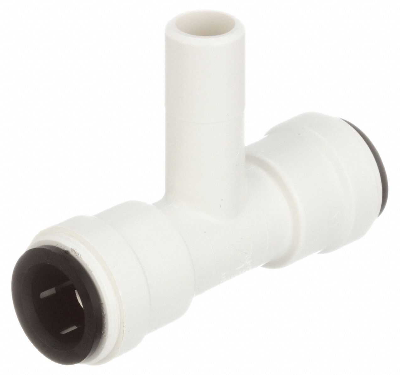 Push-Fit Tee Fitting: Tee, 1/2 in OD x 1/2 in OD x 1/2 in OD Size, Polysulfone, Adapter