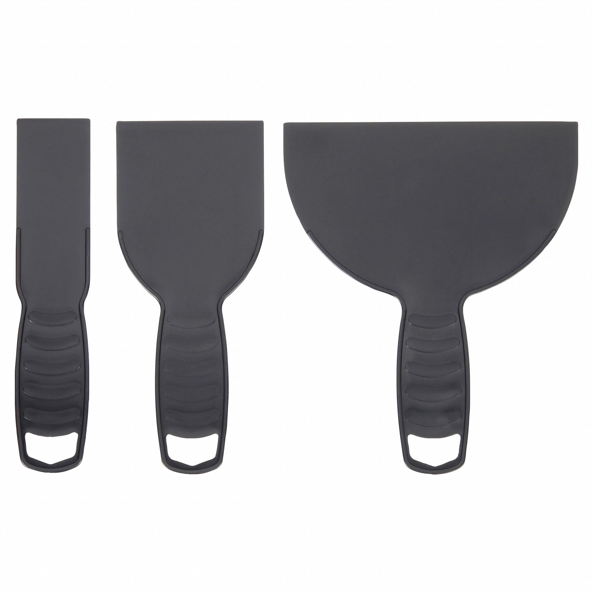 PUTTY KNIFE/SCRAPER SET, BLD. MAT. POLYPROPYLENE, POLYPROPYLENE HANDLE, STRAIGHT BLADE