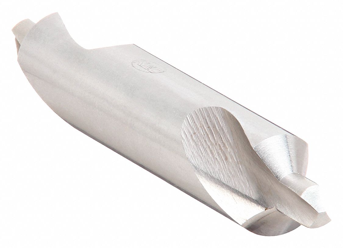 Center Drill: #9 Drill Size, 7/8 in Body Dia., 3/8 in Drill Point Dia., 3 5/8 in Overall Lg