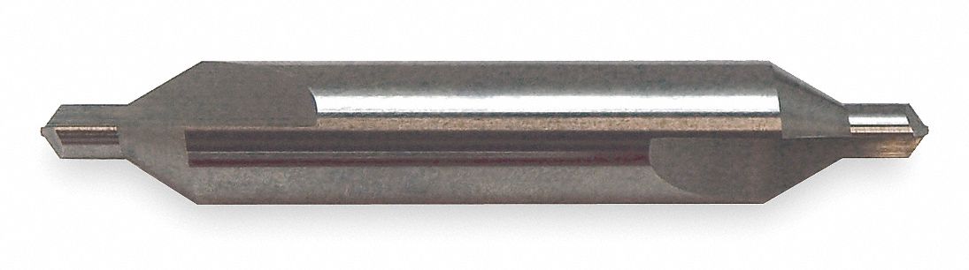 Center Drill: #8 Drill Size, 3/4 in Body Dia., 5/16 in Drill Point Dia., 4 in Overall Lg