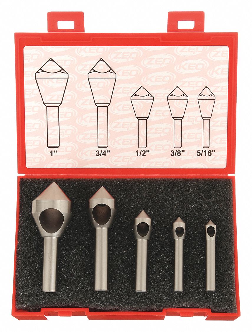 KEO, Cobalt, Bright (Uncoated) Finish, Countersink Set 1DBT253529