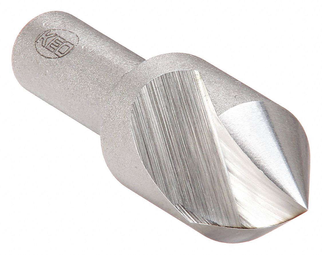 COUNTERSINK, ½ IN BODY DIAMETER, ¼ IN SHANK DIAMETER, BRIGHT/UNCOATED FINISH, 2 IN L