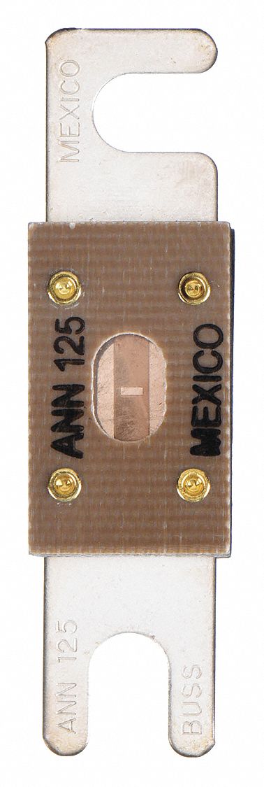 Forklift Limiter Fuse: Bolt-On, Very-Fast-Acting, 125 A, 80 V DC, Indicating