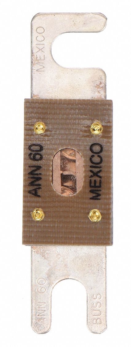 Forklift Limiter Fuse: Bolt-On, Very-Fast-Acting, 60 A, 80 V DC, Indicating