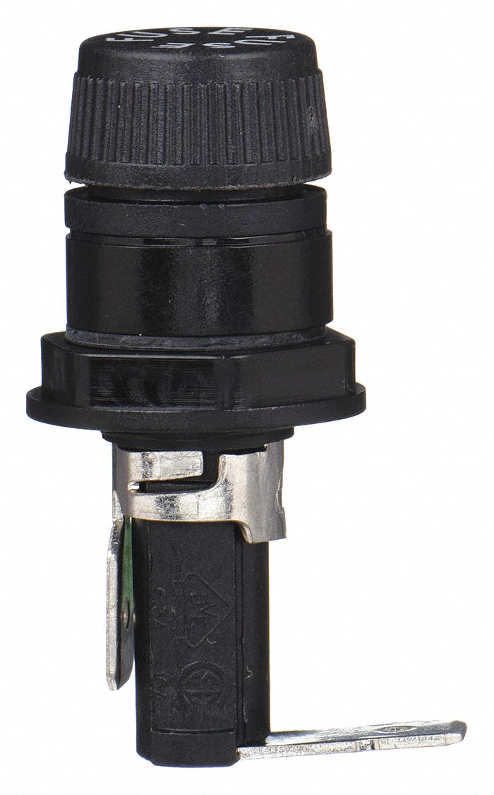 BUSSMANN, 0 to 20 A, 250V AC/125V DC, PanelMount Fuse Holder 1DD33