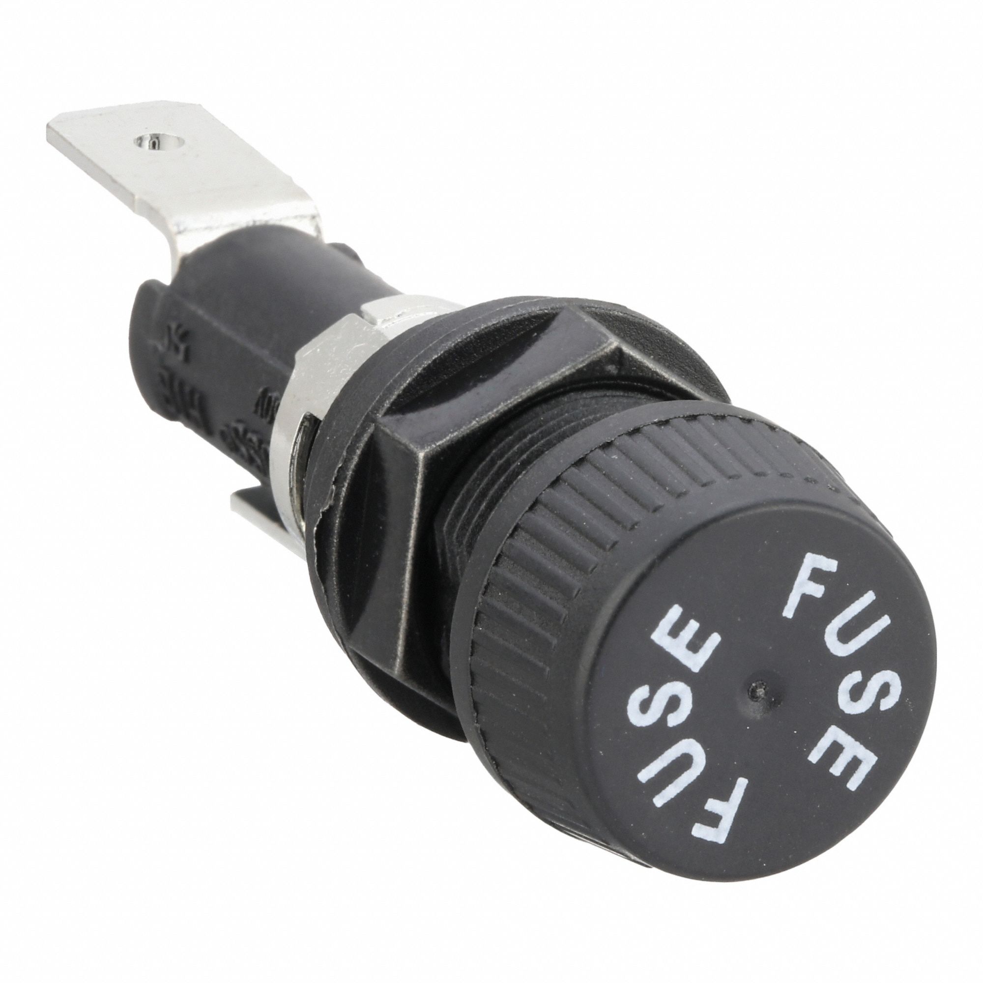 Panel Mount Fuse Holder: For Fuse Size 1/4 in x 1 1/4 in, 1 Pole, 20 A Max, 250 V AC