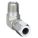 MALE ELBOW: 90 °  ELBOW ADAPTER, MALE FLARELESS BITE X MNPTF, FOR ⅜ IN TUBE OD, FERULOK