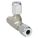 MALE RUN TEE: ADAPTER TEE, MALE FLARELESS BITE X MNPT X MALE FLARELESS BITE, ¼ IN PIPE
