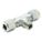 MALE BRANCH TEE: ADAPTER TEE, MALE FLARELESS BITE X MALE FLARELESS BITE X MNPT, ⅛ IN PIPE