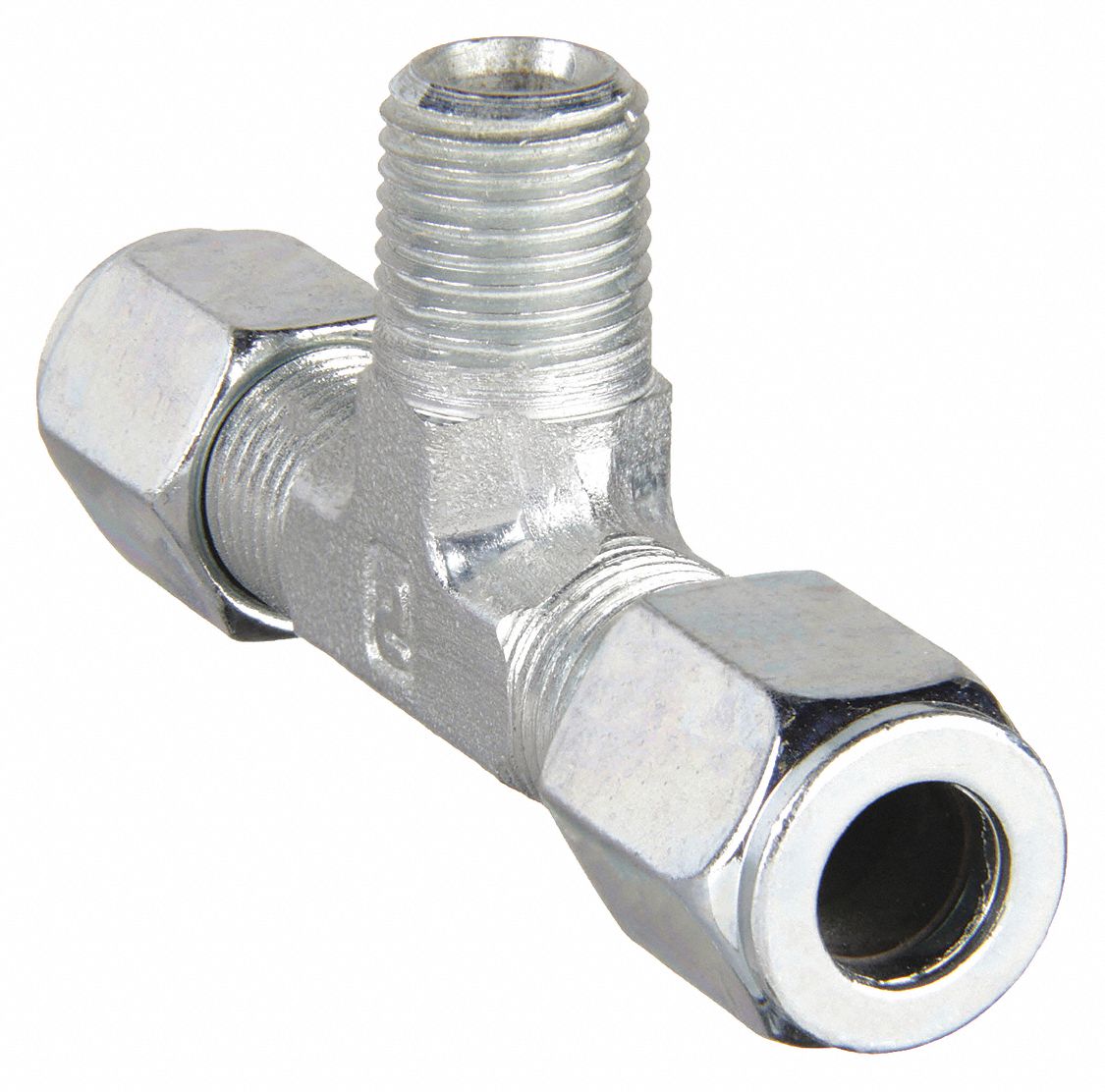 MALE BRANCH TEE: ADAPTER TEE, COMPRESSION X COMPRESSION X MNPT, FOR ¼ X ¼ IN TUBE OD, FERULOK