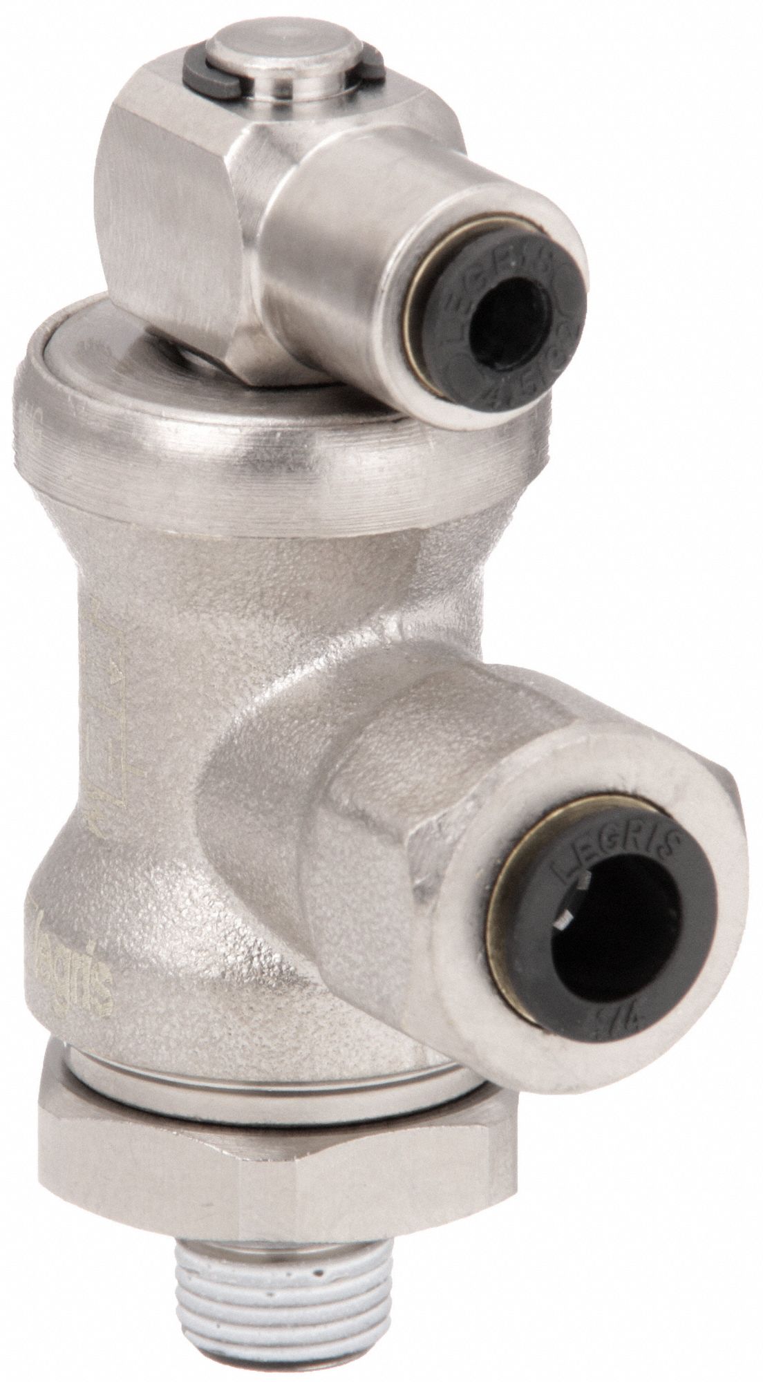 LEGRIS Air Line Lockout Valve 1/8 in NPT, 1/4 in Tube Outlet Size, 145 psi Max Op Pressure