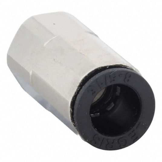 LEGRIS, Straight, 8 mm OD x 1/8 in Pipe Size, Push-Fit Adapter Fitting ...