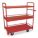 UTILITY CART WITH LIPPED GUARDS & REMOVABLE METAL SHELVES, 1,200 LB LOAD CAPACITY, 2 SHELVES