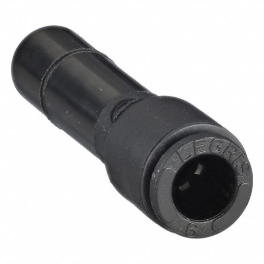 LEGRIS, Straight, 6 mm OD x 8 mm OD Size, Push-Fit Adapter Fitting ...