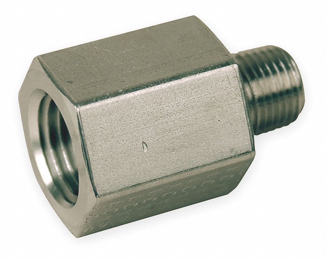 Parker Reducing Adapter 316 Stainless Steel 3 4 In X 1 2 In Fitting Pipe Size Female Npt X Male Npt 14m046 12 8 Ra Ss Grainger