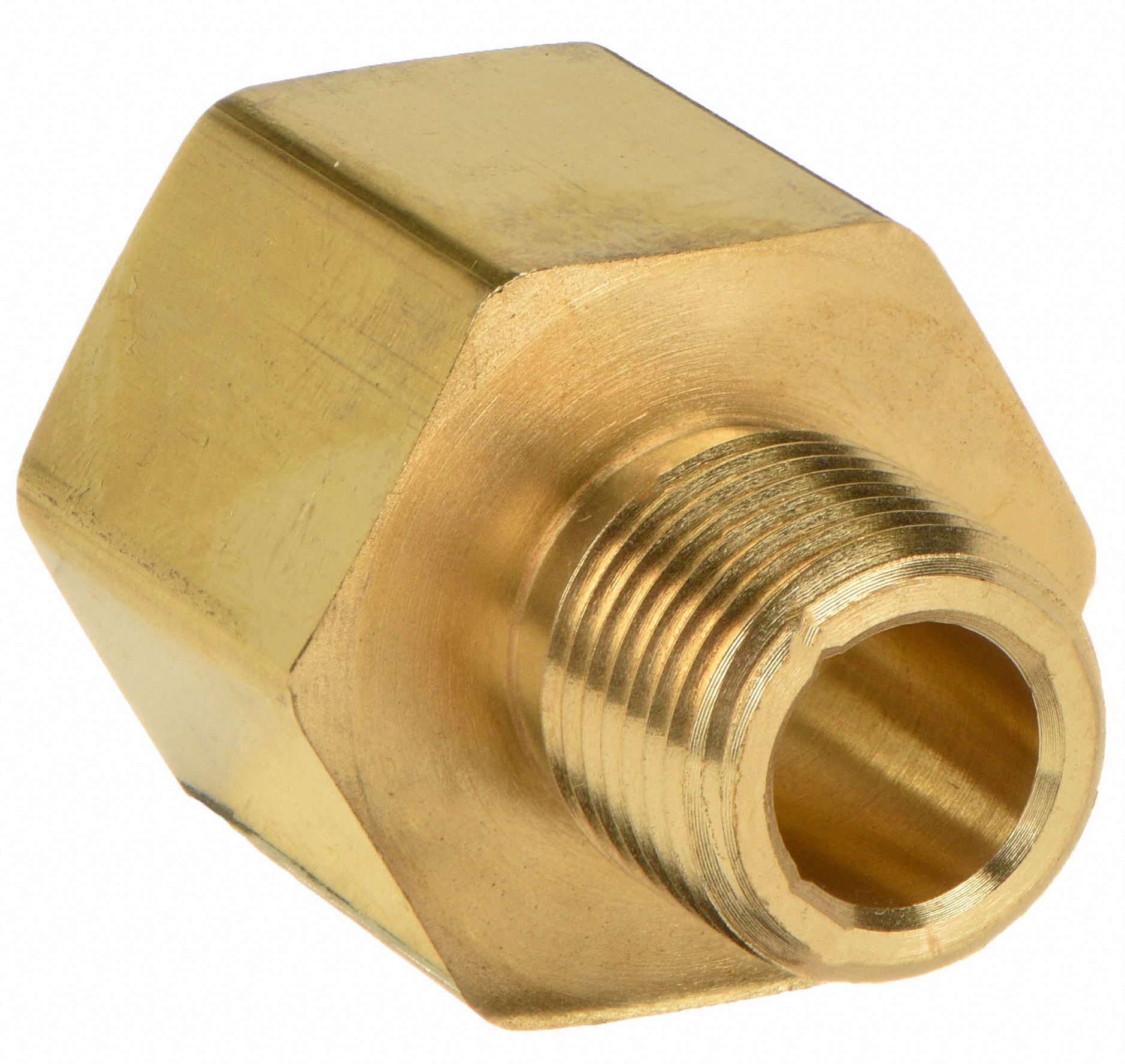 Brass, 1/2 in x 3/8 in Fitting Pipe Size, Reducing Adapter - 1DFZ1
