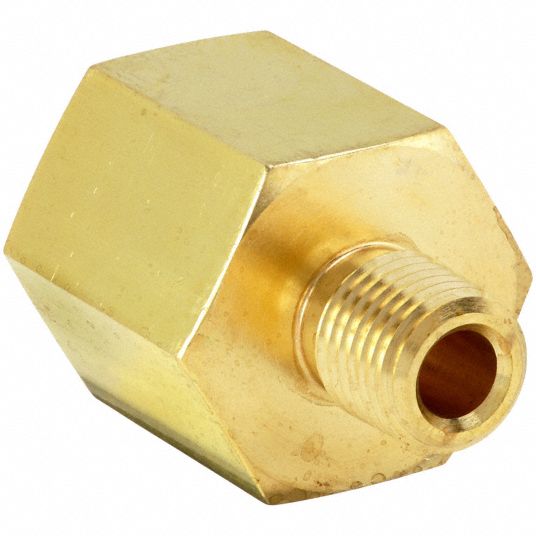 Reducer Pipe Adapter 1/4 Female Npt to 1/8 Male Npt Brass Fitting Water Air  Gas