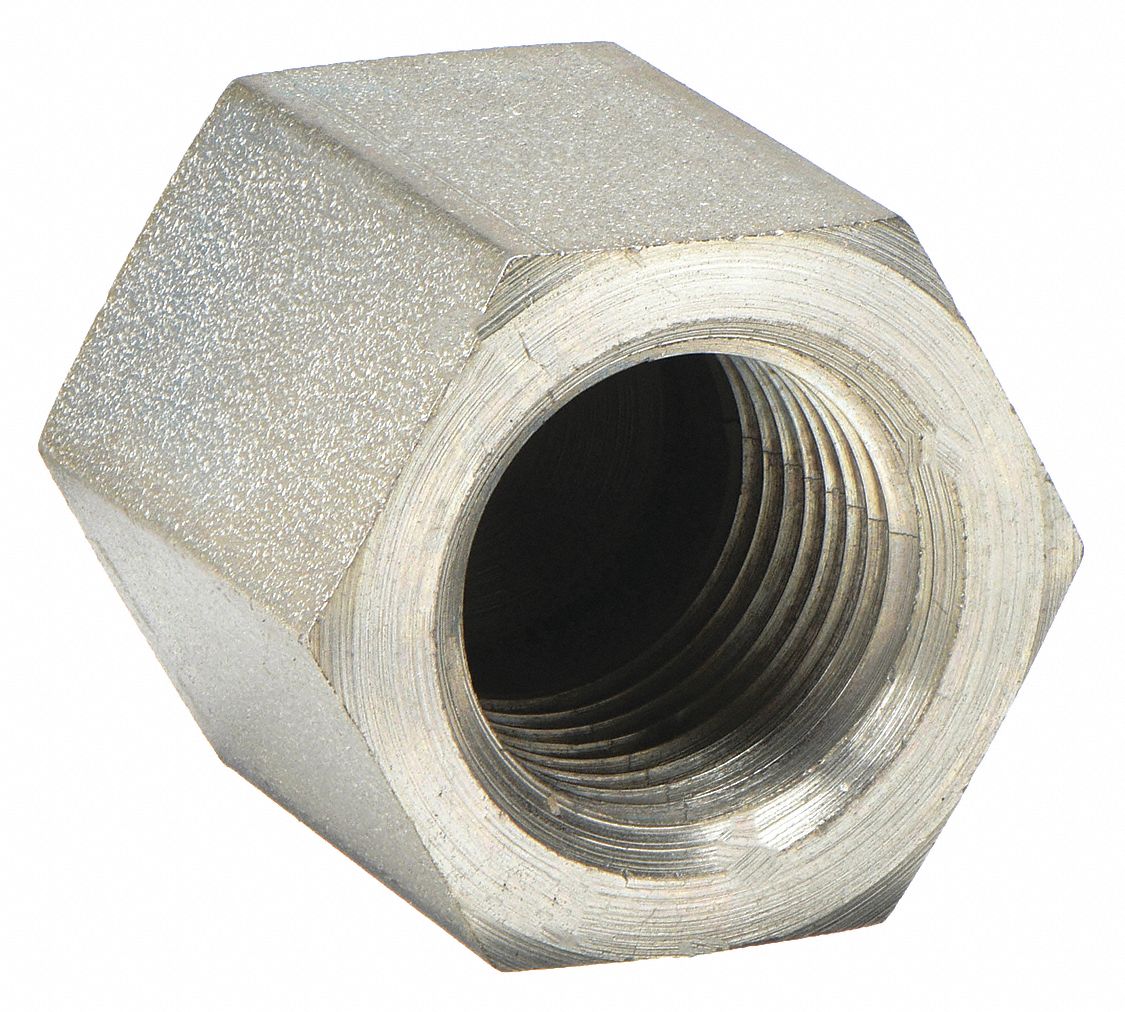 Reducing Adapter: Carbon Steel, 1/2 in x 1/4 in Fitting Pipe Size, Female NPT x Male NPT