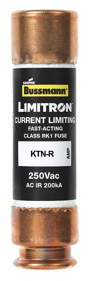Fuse: Class RK1, KTN-R Series, Fast-Acting, 30 A, 250 V AC, 250 V DC, Non-Indicating