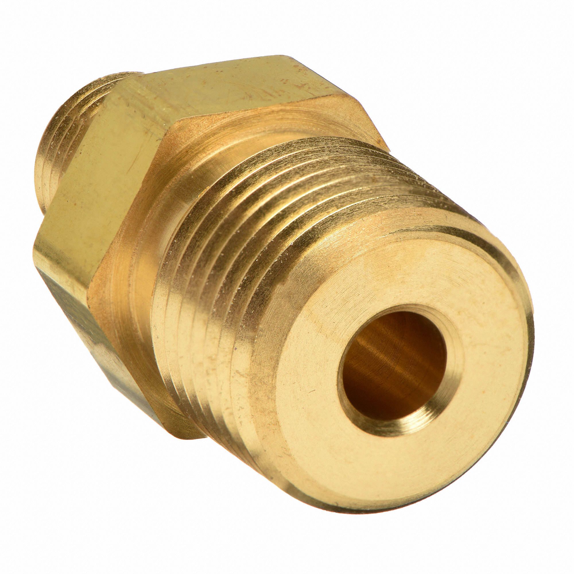 1/8" NPT *1/4" NPT Reducing Hex Nipple Connector  Brsss Pipe Fitting 