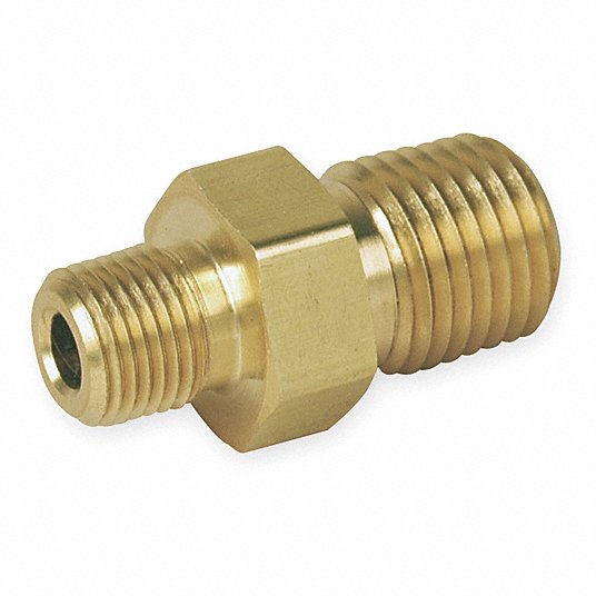 1/8" 1/4" 3/8" NPT Hex Nipple Reduer Brass Pipe Fitting Connector Adapter 
