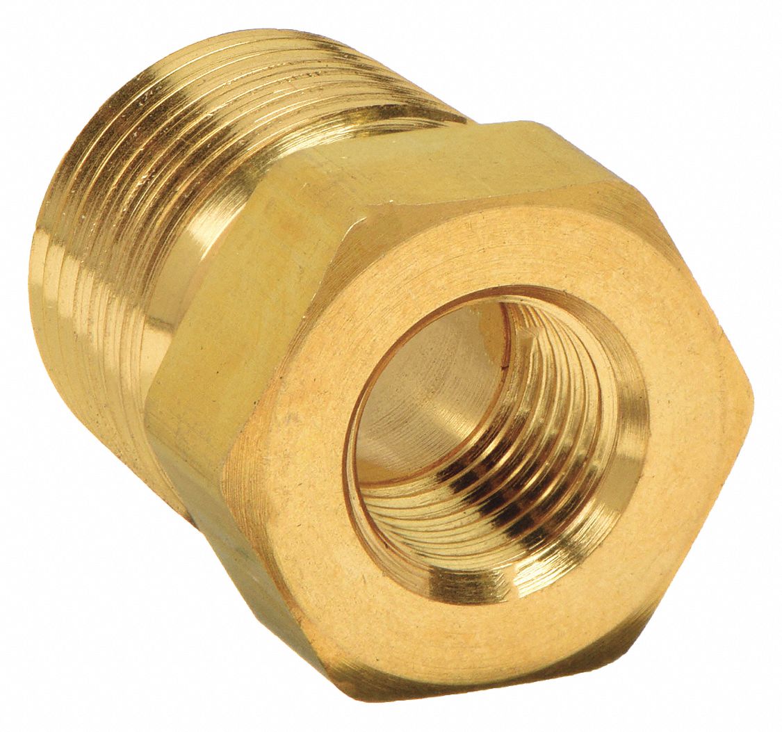 Brass, 1/2 in x 1/4 in Fitting Pipe Size, Reducing Bushing - 1DGF2|8-4 ...