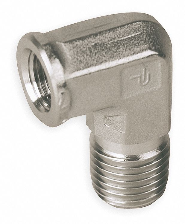 PARKER 316 Stainless Steel Street Elbow MNPT x FNPT 1 2 PARKER 316 Stainless Steel Street Elbow MNPT x FNPT 1 2