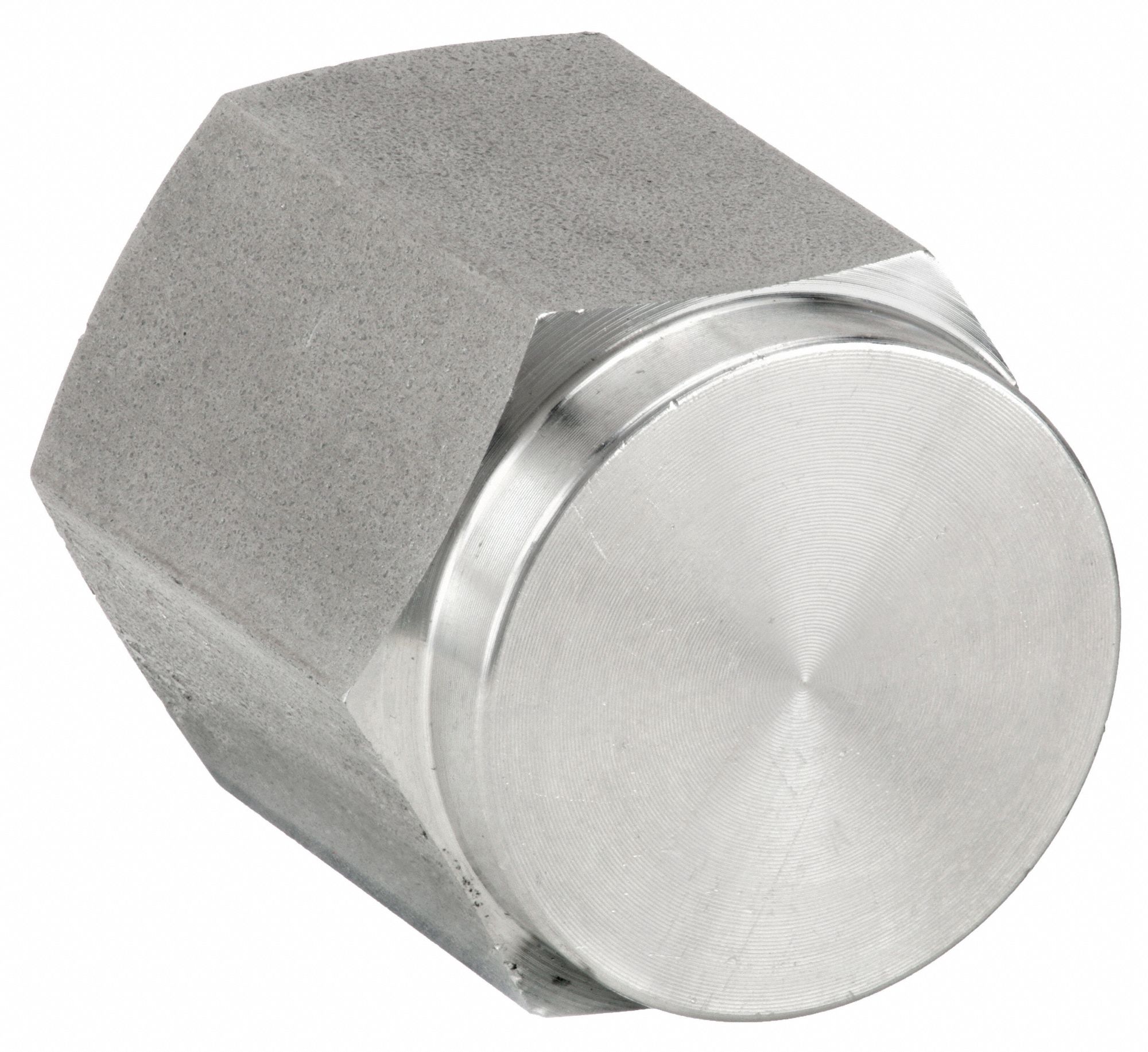 Hex Head Cap: 316L Stainless Steel, 1/4 in Fitting Pipe Size, Female NPT, 7/8 in Overall Lg