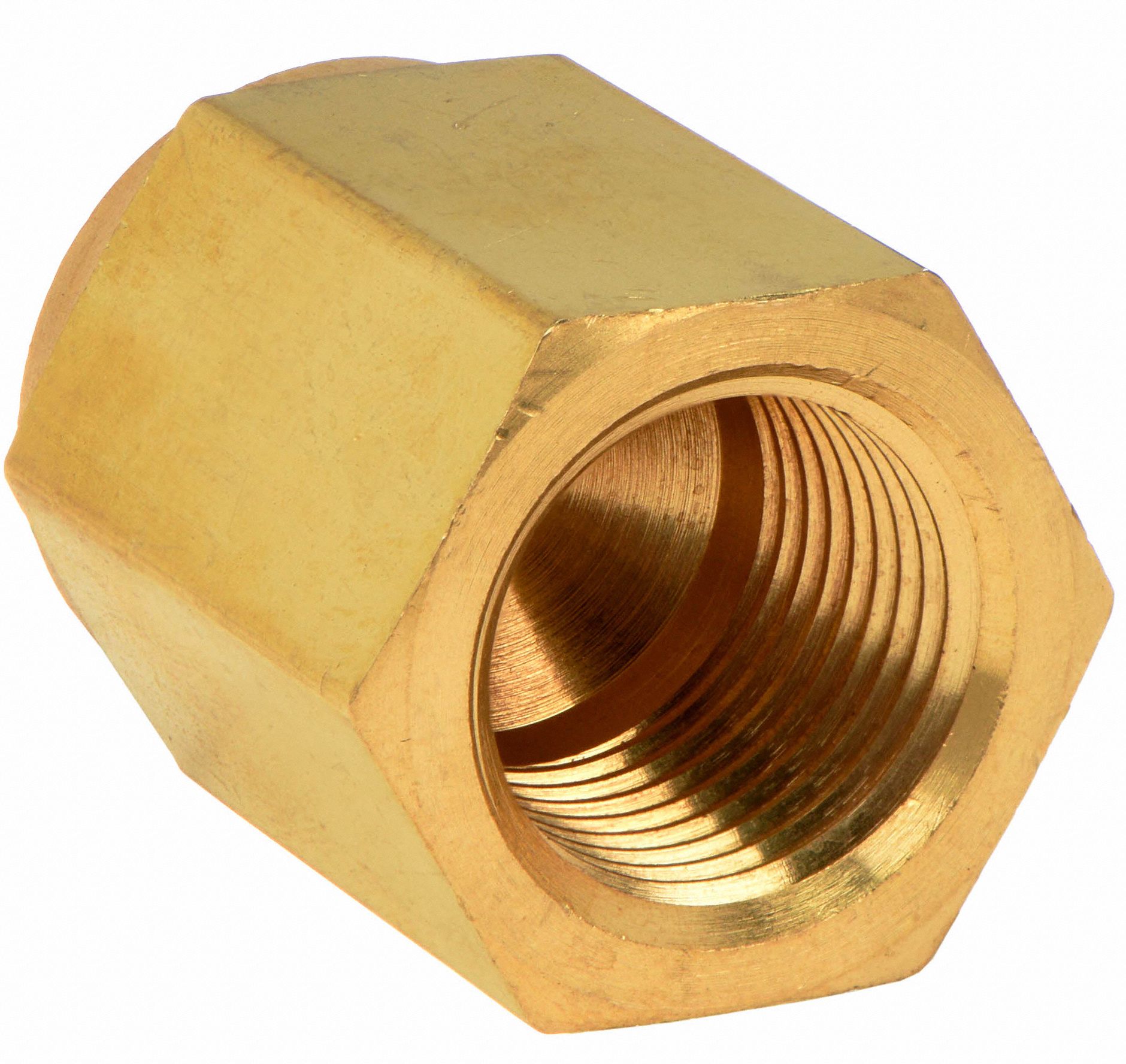 PARKER Brass Cap, FNPT, 3/8 in Pipe Size, 1 EA - 1DGR6|6 CP-B - Grainger