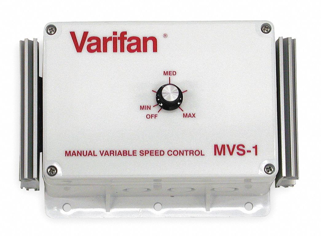 SPEED CONTROL, DIAL, SPDT, 1 SWITCH/DIAL, 120/240V AC, WHITE PLATE, 10 A, WHITE